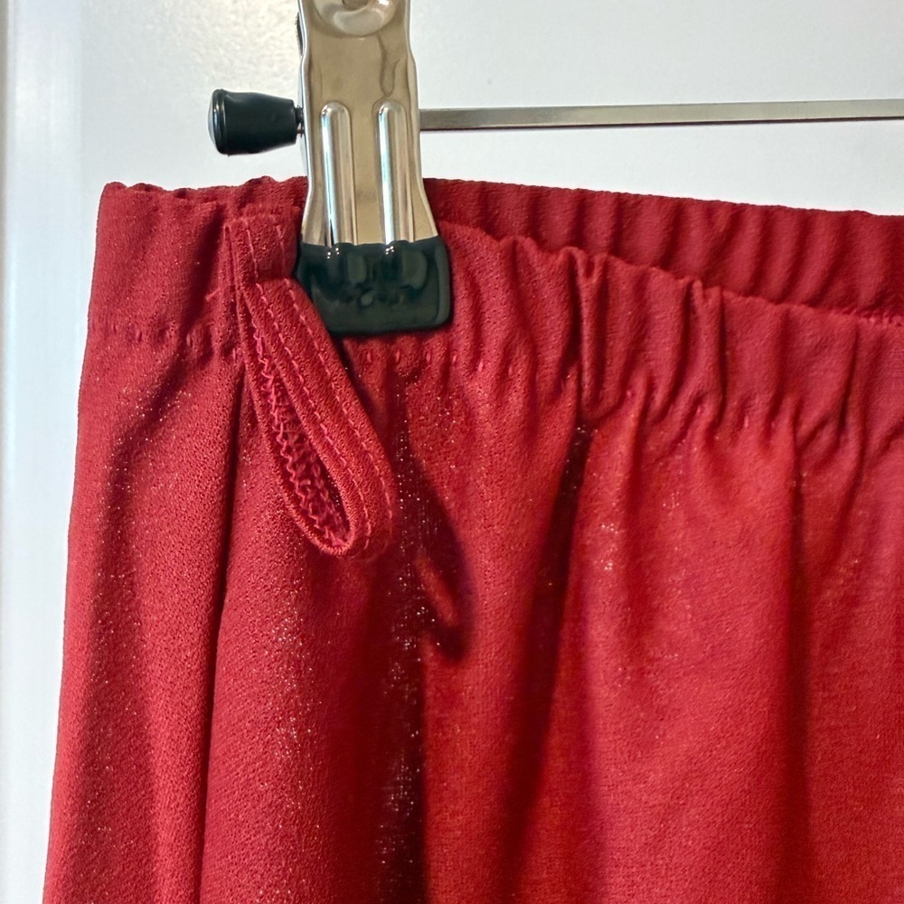 Vintage Skirt / Blouse Set Maroon Red Size 10/12 - Picture 7 of 8